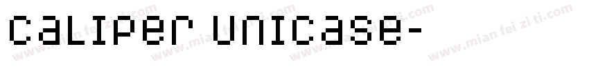 Caliper Unicase字体转换